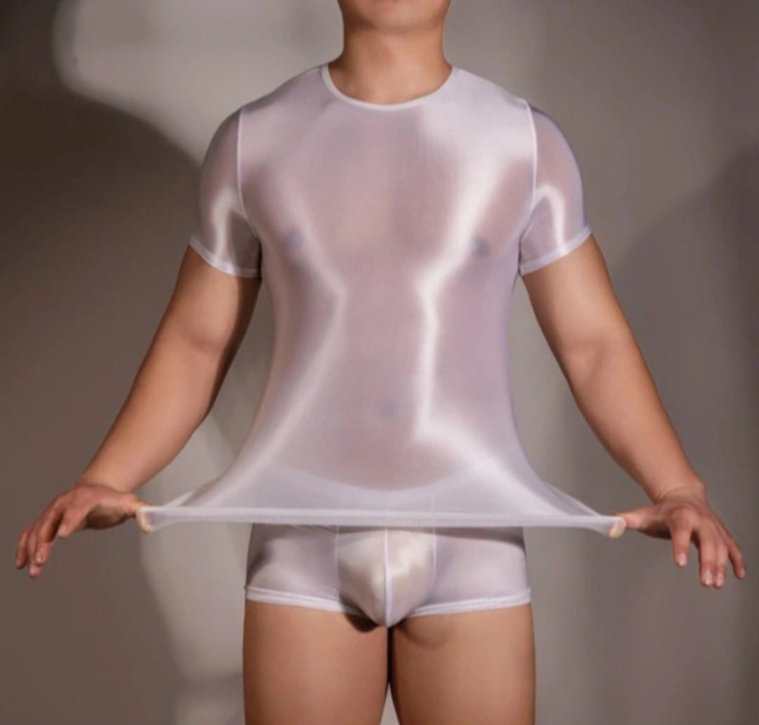 Feline men silky silk comfy sleepwear